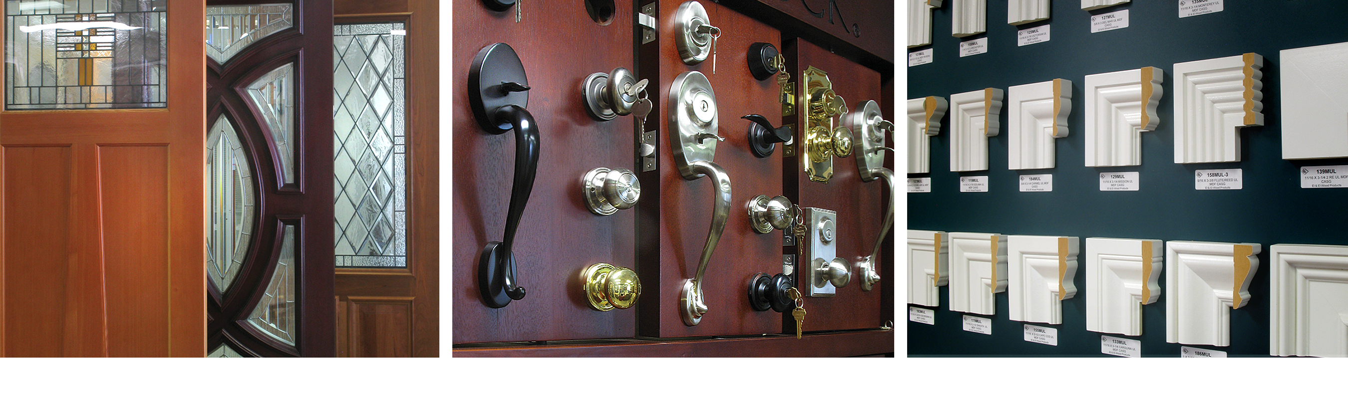 Doors, Door hardware, entry sets, Moldings